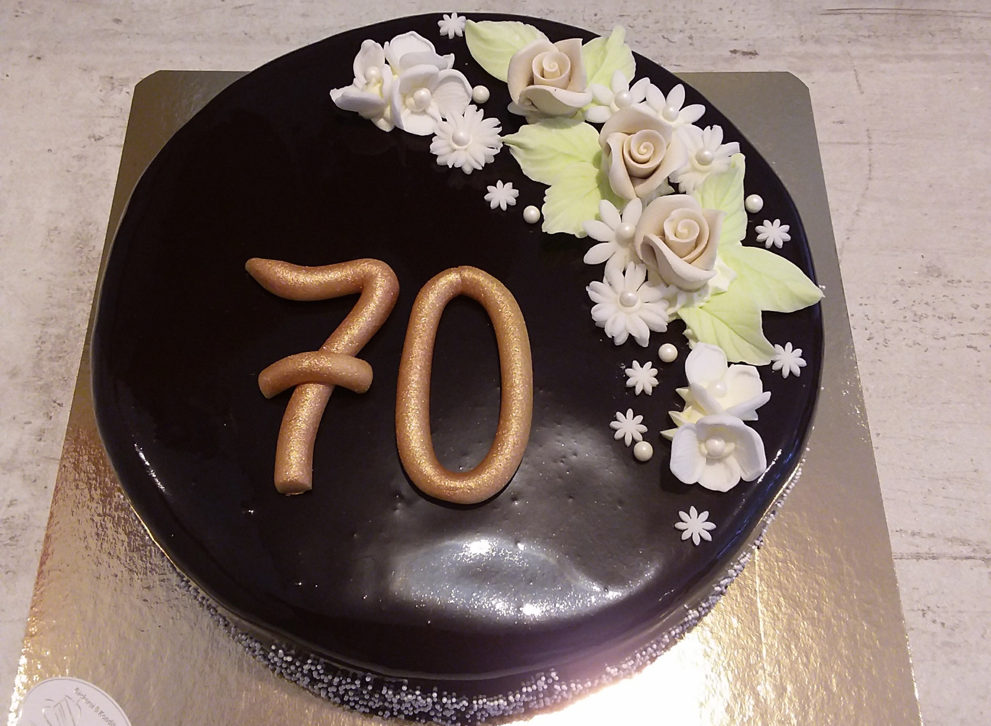 Schokoladige Geburtstagstorte zum 70.